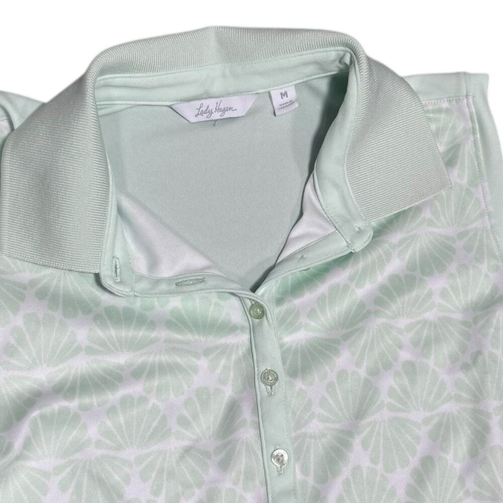 Lady Hagen Women's Mint Green Seashells Sleeveless Golf/Tennis Tank - Size M - Picture 2 of 4